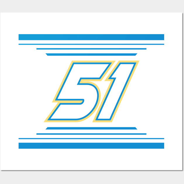 Justin Haley #51 2024 NASCAR Design Wall Art by AR Designs 